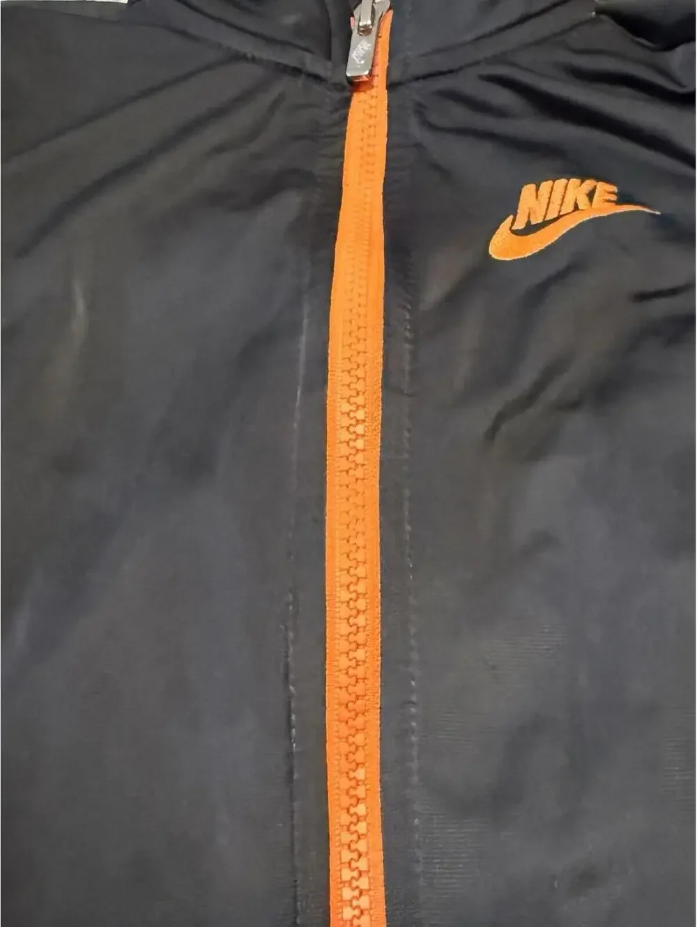 Nike‎ Multicolor Long Sleeve Track Jacket Toddlers Size 24 Months Black & Orange